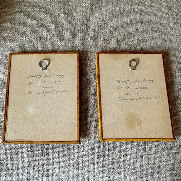 VTG | Courting Couple | Painted Silhouette | Frames - Picture 10 of 12
